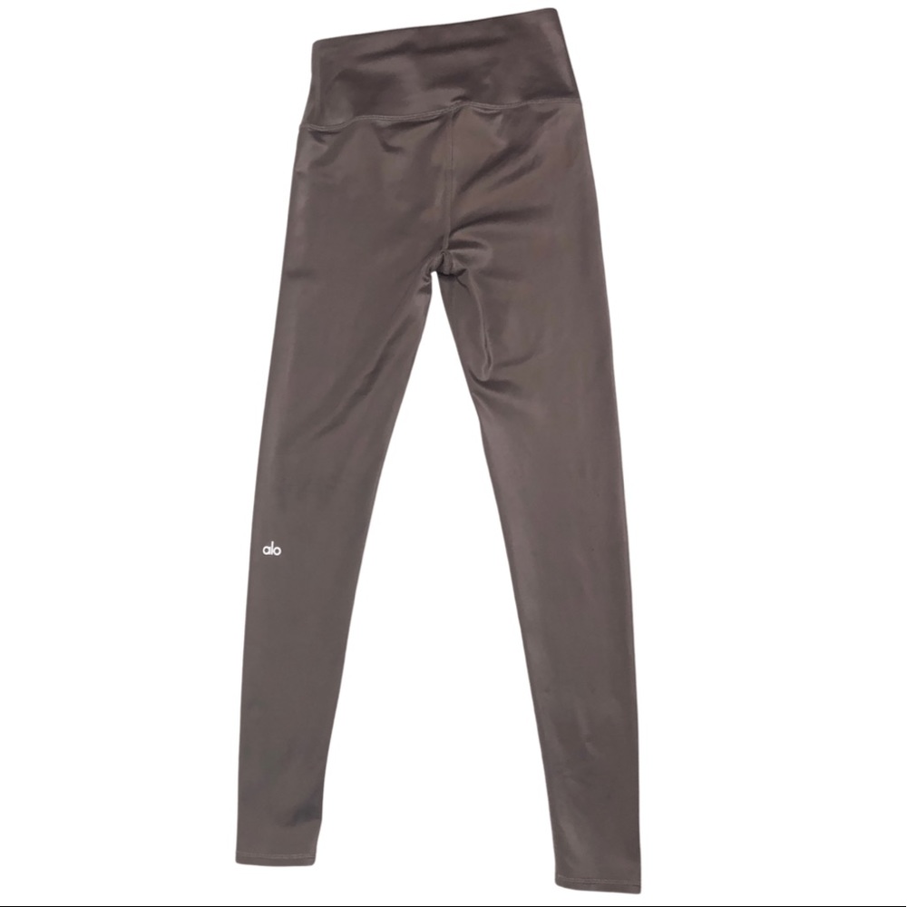 Alo High-Waist Airlift Full Length Legging Metallic Hot Cocoa Sz M
